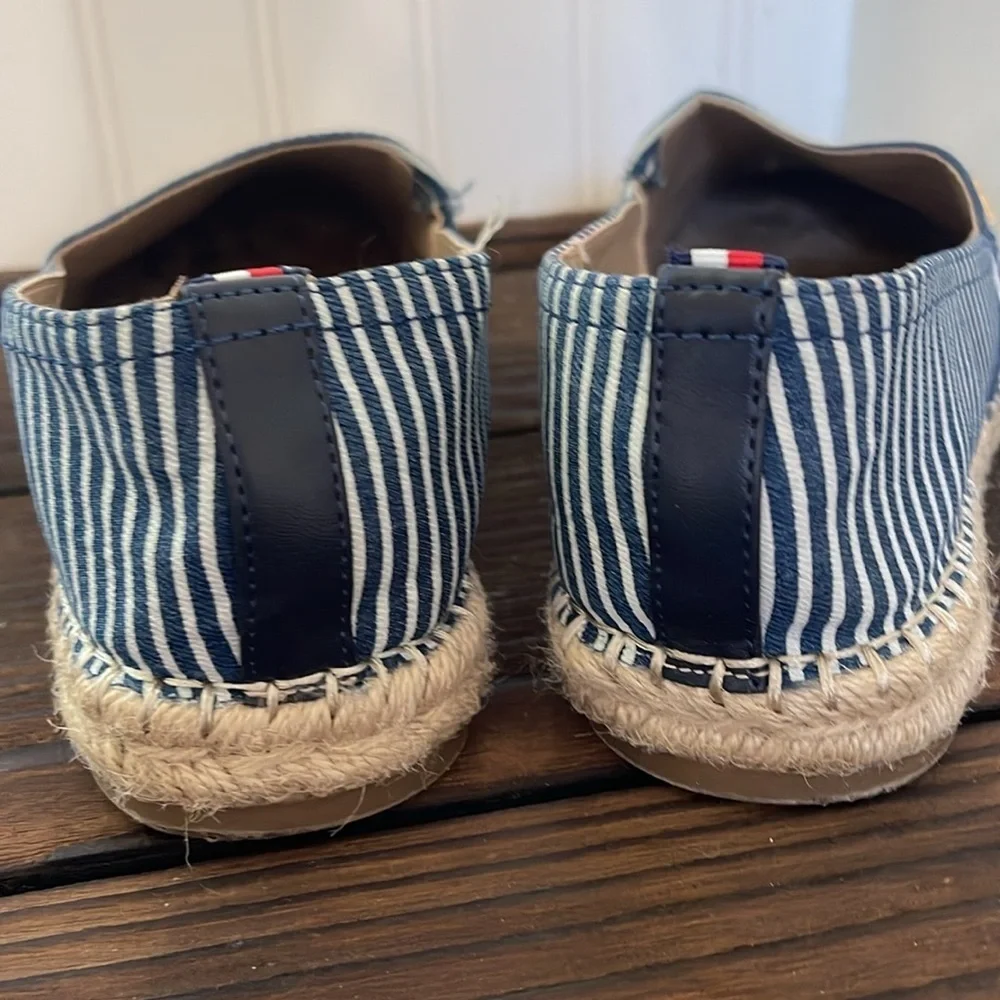 Tommy Hilfiger Navy and White Espadrilles